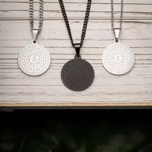 太阳五角星护身符所罗门的太阳护身符硬币吊坠所罗门的印章强大的护身符密教