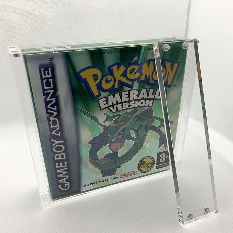TCG Custom Nintendo Game Boy Game Box Color Advance cartuccia SP vetrina in acrilico con coperchio magnetico