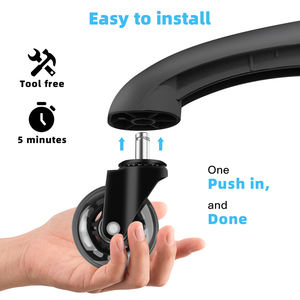 Heavy Duty <span class=keywords><strong>2</strong></span>-Zoll Universal Bürostuhl Tisch Sofa Möbel Rollen Schwenkbare Gummi platte für Outdoor Hospital Gym Trolley Verwendung - Product Image 6