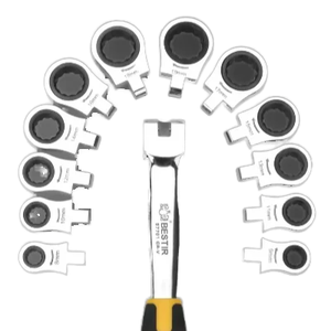 12pcs 6-22mm Chrome Steel Combination Wrench Spanner <b>Set</b> Open End <b>Torque</b> Metric Ratchet Wrench with Metric Measurement System - Product Image 1