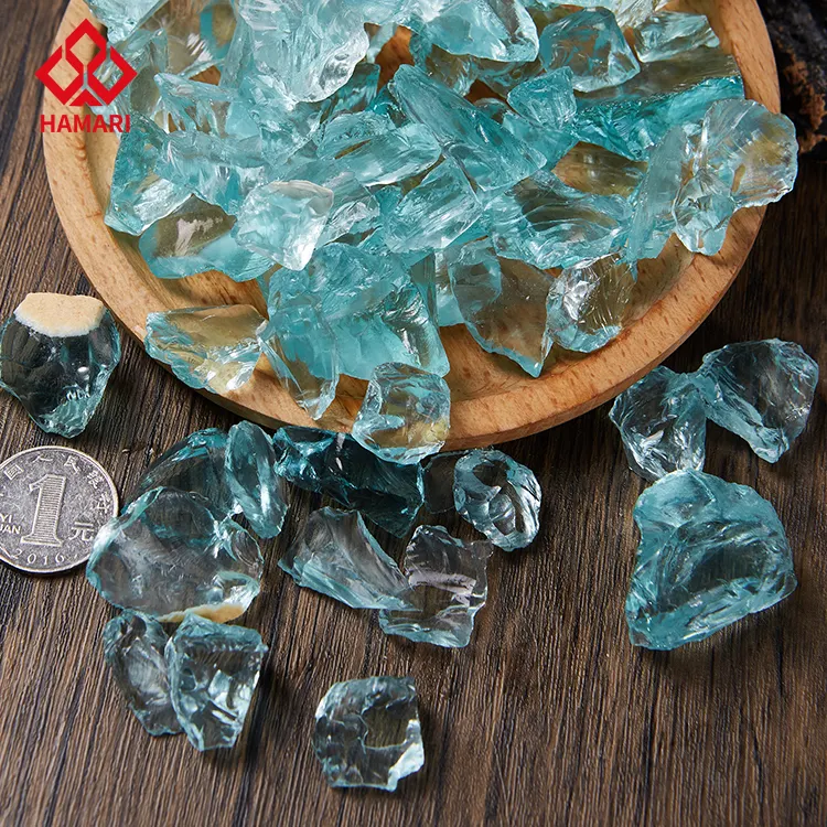 Piedra de cristal de joyería de jardín decorativa rota se puede personalizar fabricantes al por mayor