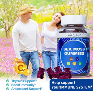 OEM/ODM <b>Sea</b> <b>Moss</b> Gummies <b>Natural</b> <b>Sea</b> <b>Moss</b> Gummy Candy Supplement for Immune and Detox Support - Product Image 5