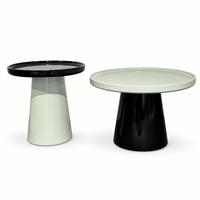 Table basse en marbre minimaliste italienne pour salon, table basse gigogne, table basse combinée haut de gamme