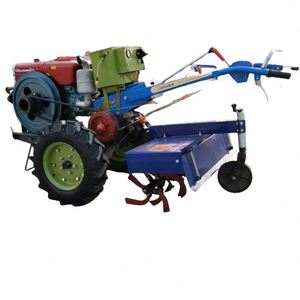 Hot Sale Farm Equipment Mini Plow 2 Wheel <b>Walking</b> Tractor With Disc Plough <b>Machine</b> - Product Image 2