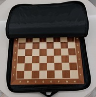 Sac de jeu d'échecs en bois de toile de haute qualité avec intérieur rembourré pour emballer des pièces d'échecs en bois, planche, horloge, livre