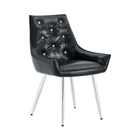 Fauteuil d'appoint moderne en cuir PU premium à motif crocodile, dossier décoré de diamants, pieds en métal chromé doré, pour la maison ou le bureau
