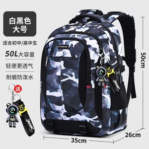Pikbear Student Backpack 18 In Large Capacity School Bag For Boys With Interior Zipper Pocket - Product Image 3
