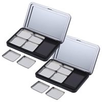 Personnalisable DIY Maquillage Palette Stock Mat Magnétique Fard À Paupières Blush Contour Poudre Compact Multicolore Estampage Cosmétique