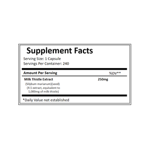 OEM/ODM Capsules de chardon-Marie sans OGM | Nettoyage et antioxydant des toxines d'alcool - Product Image 4