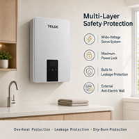Pemanas Air Listrik Instan Tanpa Tangki 6kW untuk Rumah Tangga, Mudah Dipasang, untuk Mandi Air Panas