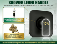 Kit de garniture de douche/baignoire à levier unique T2471BL amélioré, compatible avec les robinets à pression équilibrée Genta, en métal massif