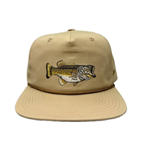 Gorras de nailon de 5 paneles con bordado personalizado, estilo Dad Hat, sin estructura, de corona baja, tipo Snapback, para exteriores, pesca y caza de aves, modelo 256 Rope Hat