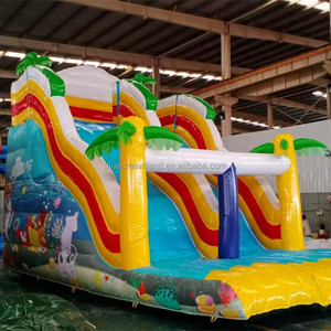 Thương mại <span class=keywords><strong>Inflatable</strong></span> lâu đài Bouncer theo chủ đề Trampoline công viên lớn <span class=keywords><strong>Inflatable</strong></span> Trampoline trượt bán buôn cho trẻ em và người lớn - Product Image 6