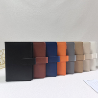 Nouveau Style réutilisable Macarons Pu cuir cadeau Journal cahier classeur Budget planificateur A5 A6 A7 Budget classeur