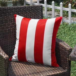 Ev kalınlaşmış polyester 45*45 minder örtüsü waterproofanti-kırışıklık olmayan solma çizgili yastık - Product Image 4