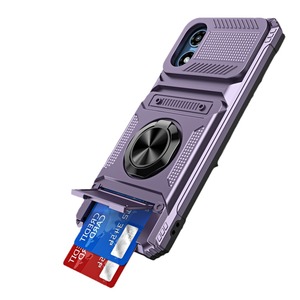 Pour T-Mobile REVVL 7 Pro <span class=keywords><strong>TCL</strong></span> 50XL 50SE Celero 24 Fente Pour <span class=keywords><strong>Carte</strong></span> Cas avec Anneau Magnétique Béquille De Protection Téléphone Cas Armure Couverture - Product Image 5