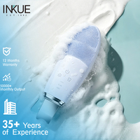 Brosse Nettoyante Électrique Ultrasonique 2026 pour le Visage, Exfoliant Facial en Silicone Double Face pour Salons de Beauté