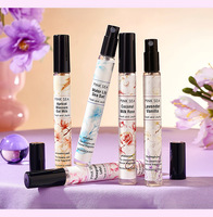 PINK SEA Coffret de 5 mini-parfums vaporisateurs de 10 ml, senteur florale fruitée fraîche, portable, parfum longue durée, kit cadeau pour femmes