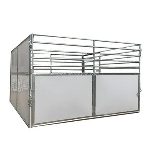 House Equine Box Barns Stall Frontplatte Tragbare Pferdes tälle Außentür verkleidung mit Schwingt ür als Tier fütterung käfig - Product Image 2