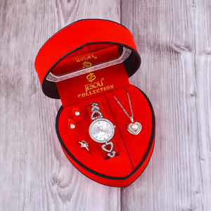 Fashion <strong>Ladies</strong> Necklace Simple Waterproof Quartz <strong>Watch</strong> Four-Piece <strong>Gift</strong> Box <strong>Set</strong> - Product Image 2