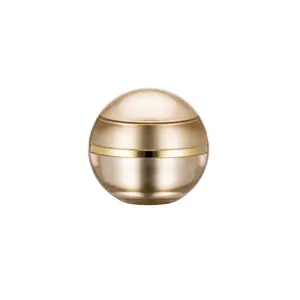 Cream Jar Supplier 5g Mini Gold Ball Shaped Jar Empty Cosmetic Plastic Jars Small Face Cream Jar Ball Lip Balm Container For Skincare