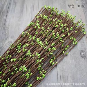 กิ่งดอกไม้หวายเทียม 65 ซม. ช่อดอกไม้ วัสดุงานฝีมือ DIY สำหรับอุปกรณ์ถักพวงหรีด - Product Image 3