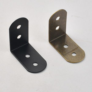 <b>Corner</b> <b>Bracket</b> Carbon Steel Black Bronze 90 Degree Shelf Support Hardware Connector <b>For</b> Wooden Box Durable - Product Image 2