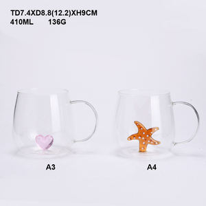 Verre borosilicate mignon Animal à l'intérieur <span class=keywords><strong>de</strong></span> la tasse Figurine <span class=keywords><strong>de</strong></span> dessin animé tasse <span class=keywords><strong>de</strong></span> thé saint valentin pour garçons filles enfants femmes hommes, 400ML - Product Image 3