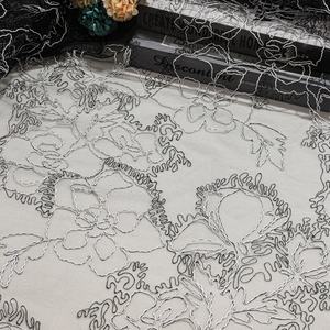 Nouvelle dentelle en tissu double face, dentelle guipure, broderie, utilisée pour les robes longues pour femmes, dentelle de mariage, accessoires de robe de soirée - Product Image 4