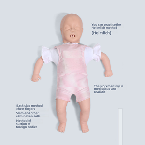 Mannequin d'entraînement à l'intubation des voies respiratoires et à la RCP pour nourrissons, modèle de simulation de premiers <span class=keywords><strong>secours</strong></span> et de soins en cas d'étouffement pour <span class=keywords><strong>nouveau</strong></span>-nés - Product Image 5