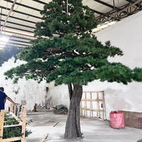 Arbre artificiel en cèdre personnalisé, directement de l'usine, OEM & ODM, Podocarpus, grand format, pour extérieur et intérieur, type bonsaï, pin