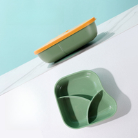 Boîte à lunch personnalisable Jieyang Lebo 2025 au design dinosaure, pour enfants, école, micro-ondable, 600 ml, 33 compartiments, boîte à lunch bento pour enfants