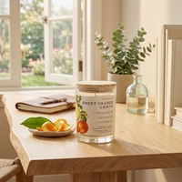 Veilige, niet-toxische, handgemaakte fruitserie sojawas aromatherapie kaars met etherische olie voor thuis, woonkamer, villa decoratie