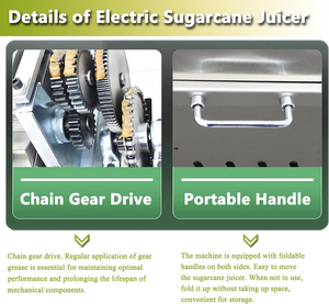 Sugarcane <b>Juice</b> Making <b>Machine</b> Cane <b>Juice</b> Crusher With High Quality and Lower Price - Product Image 2
