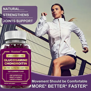 Rosebest – Compléments Gommeux en Gros de Glucosamine Naturelle, Chlorhydrate et Sulfate de Chondroïtine avec MSM et Baies d'Aronia - Product Image 4