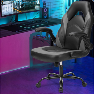 Chaise de gaming Huixin YW-G1004 en cuir noir avec accoudoirs pour la maison et le bureau - Product Image 2