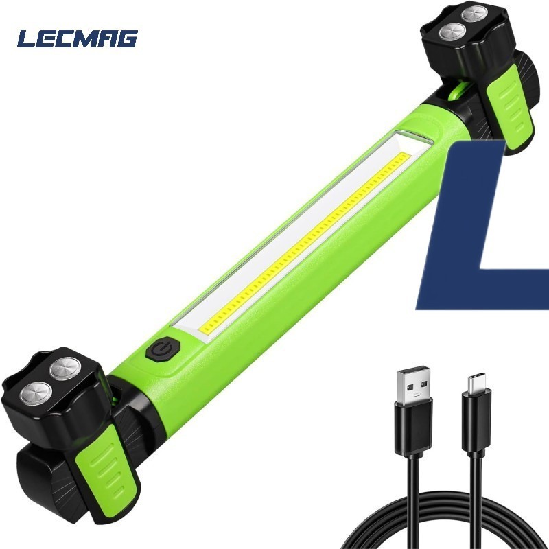 LED Rechargeable Work Light Magnetic Work Light Bar Cordless Portable Mechanic Light for Car Repair Garage Workshop Emergency