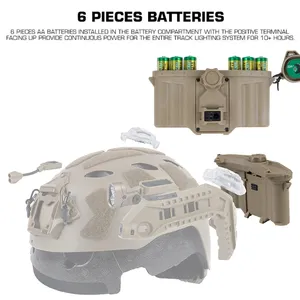 Taktik Modüler ARC Raylı Pil Kutusu, ARC Entegre Sinyal Lambası/El Feneri/IR Işıklar Güç Kaynağı Sistemi FAST Kask Ekipmanı için - Product Image 5