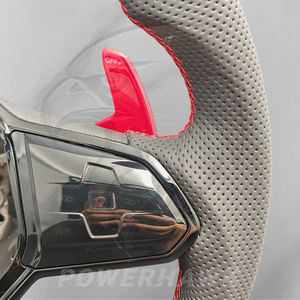 Volant en cuir en fibre de carbone pour Volkswagen Golf MK5 MK6 MK7 MK8 GTI R Polo Passat CC Tiguan Jetta GLI GTE GTD Sports - Product Image 2