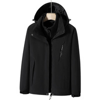 Veste d'extérieur 3 en 1 de qualité supérieure, logo personnalisé, imperméable, polaire, sourcing unique, coupe-vent technique, parka de sport, 6XL