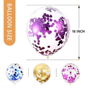 Ballons de fête transparents de 18 pouces <span class=keywords><strong>avec</strong></span> confettis <span class=keywords><strong>à</strong></span> <span class=keywords><strong>l</strong></span>'<span class=keywords><strong>intérieur</strong></span> en latex pour décorations de fête, mariage, demande en mariage, ballons <span class=keywords><strong>à</strong></span> confettis - Product Image 3