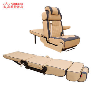 Siège banquette AUTOLIUMA RV convertible en lit trois volets pour minibus, sièges pliants de voiture à lit, revêtement en cuir coréen imperméable pour <span class=keywords><strong>FORD</strong></span> <span class=keywords><strong>Transit</strong></span> - Product Image 5