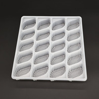 Emballage alimentaire en plastique PET jetable à vente chaude, conteneur rectangulaire, plateau à dumplings, Emballage Alimentaire