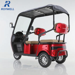 CEE 3 roda passageiro motocicleta 100KM Rang triciclos elétricos moto com telhado - Product Image 3