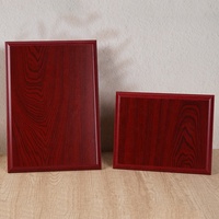 Plaque de récompense en bois MDF brun foncé poli, durable, personnalisable pour entreprise, vente en gros