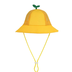 Cappello da <span class=keywords><strong>pescatore</strong></span> per bambini con stampa digitale in cotone morbido e velluto a coste, stile arancione, protezione solare estiva per neonati e bambini piccoli - Product Image 6