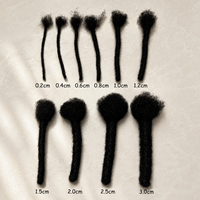Extensions de dreadlocks Jumbo Locks grande taille pour hommes et femmes, mèches de dreadlocks en cheveux humains