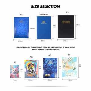 Promotional Hardcover Notebook Business Office <b>Notepad</b> Student Exercise Workbook With Custom Pattern Logo - Product Image 5