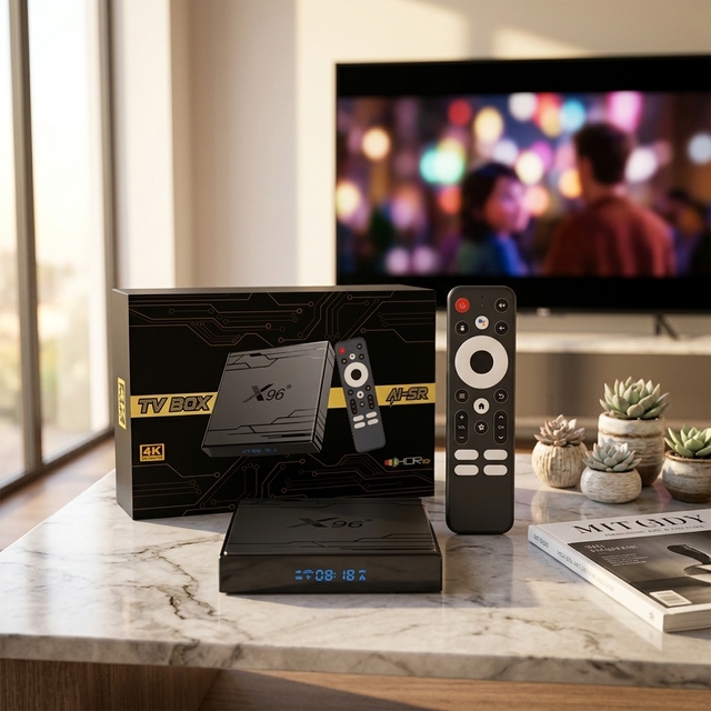 4GB RAM 32GB ROM X96 NEX Amlogic S905Y5 Top Sell Strong IPTV BOX Android 14 ATV WiFi 6 4K 8K BT Voice Remote Smart Media Box