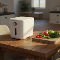 Composteur électrique pour déchets alimentaires de 3 L pour la cuisine, poubelle à compost intelligente, inodore, faible bruit, auto-nettoyage